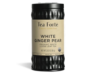 Loose Leaf Tea Canisters White Ginger Pear